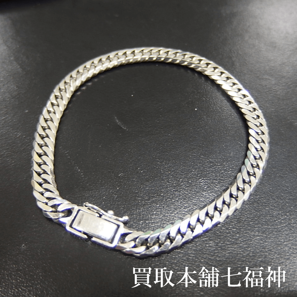 Pt850 6面ダブル 喜平ブレスレットの買取事例