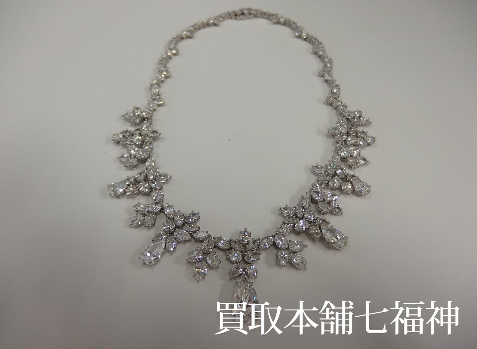 Pt900 ダイヤモンド 合計約40ct ネックレスの買取事例