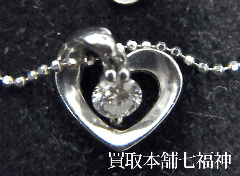 4°C(ヨンドシー)K18WG ダイヤモンドネックレスの買取事例