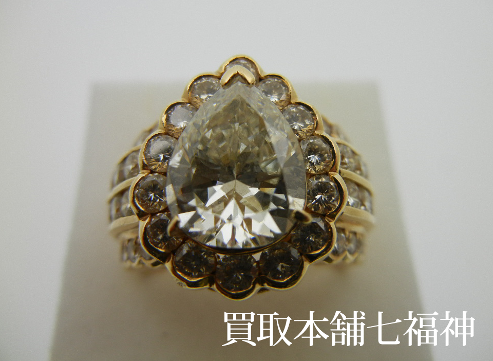 K18 ダイヤモンドリング 3.099ct 2.47ctの買取事例