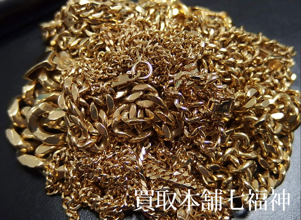 K18 ネックレスおまとめの買取事例