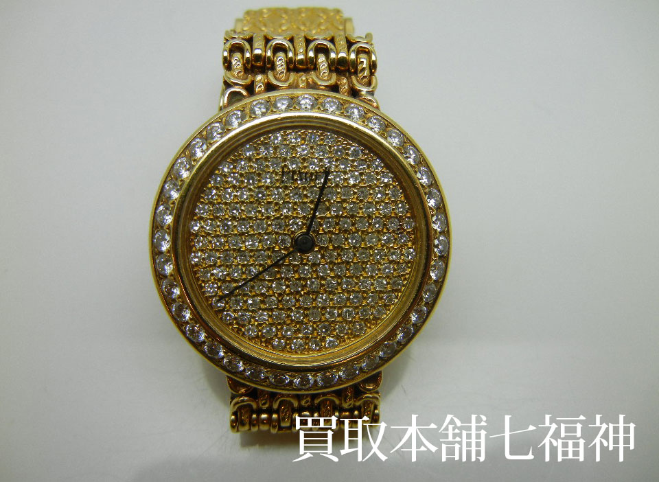 PIAGET(ピアジェ) 金無垢時計 文字盤 ベゼルダイヤ ベルト社外品の買取事例