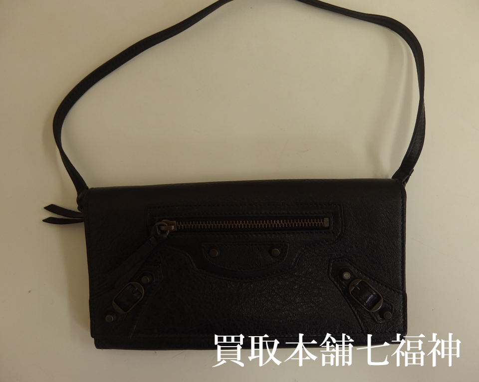 Balenciaga(バレンシアガ) クラシックコンチネンタル ウォレット (ストラップ付き)(未使用品)