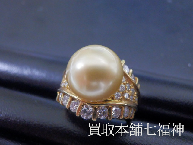 直径11mm ゴールデンパールリングの買取事例