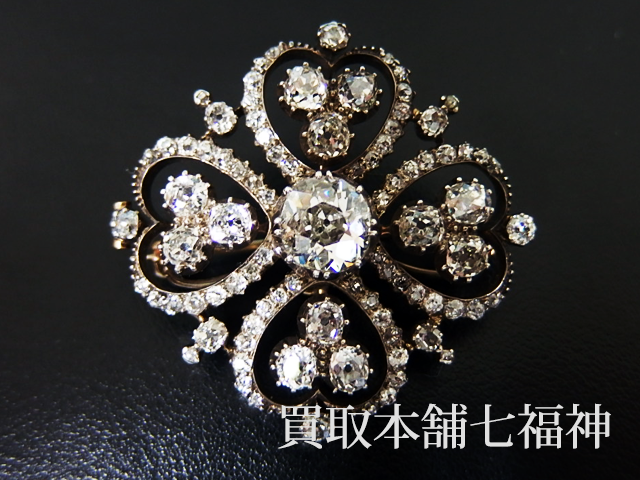 K14 ダイヤモンドペンダントブローチの買取事例