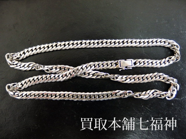 Pt850 プラチナ喜平ネックレス6面の買取事例