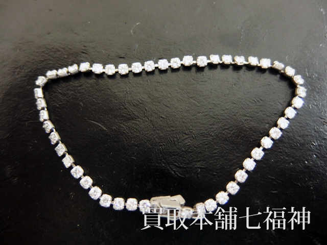 Pt850 プラチナ ダイヤ付きブレスレットの買取事例