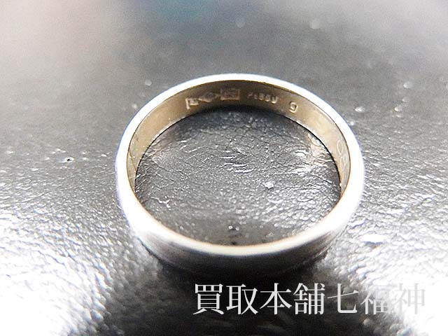 Pt850 プラチナ結婚指輪（マリッジリング）の買取事例