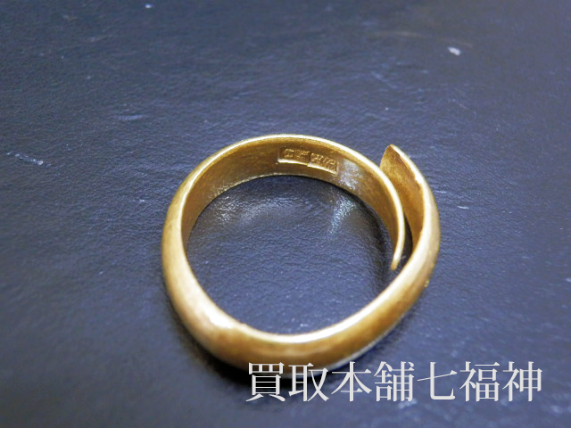 K22 足金刻印 リングの買取事例
