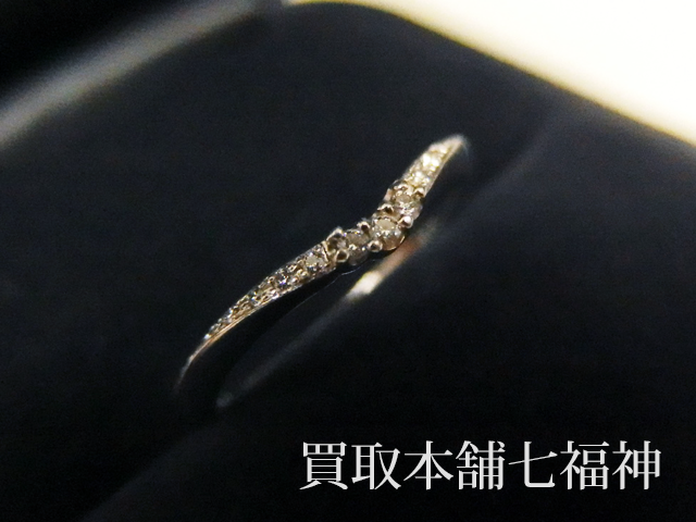 パラジウム950 ダイヤ付きリング