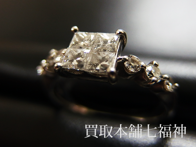 Pt900 ダイヤモンド1.00ct 0.15ctリングの買取事例