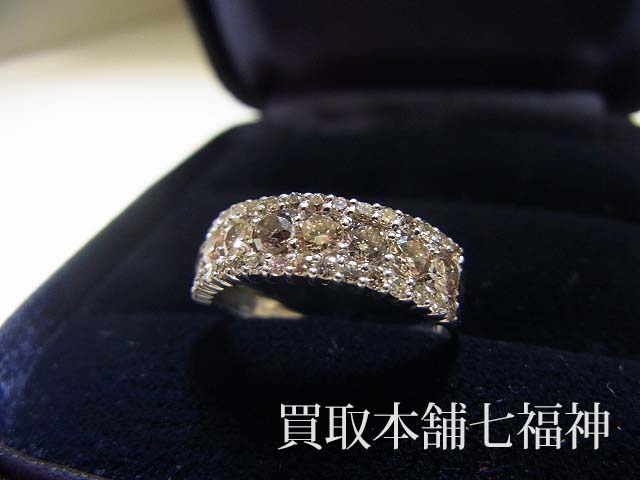 Pt900 ブラウンダイヤ 1.00ct リングの買取事例