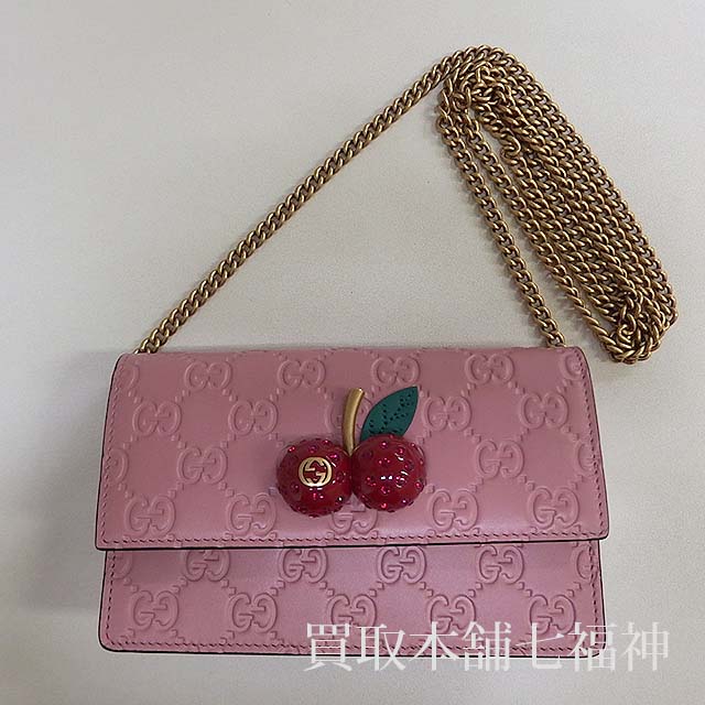GUCCI(グッチ) チェリーシグネチャーミニバッグ 481291の買取事例