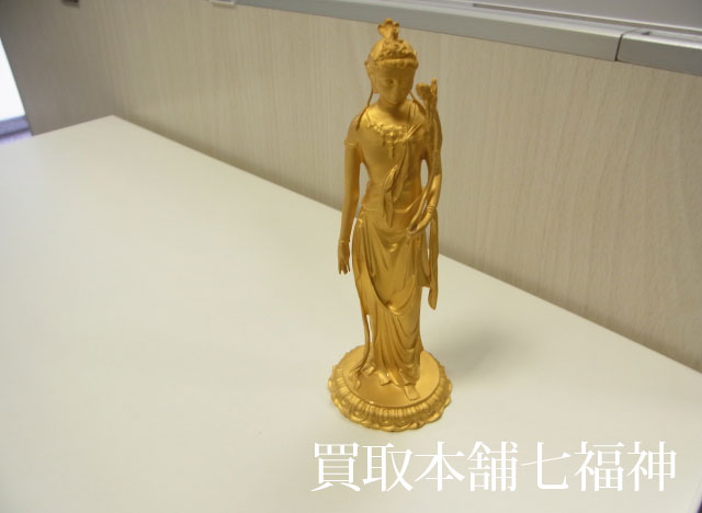 K24（24金）純金 聖観音菩薩（仏像・置物）の買取事例 - 七福神ブログ