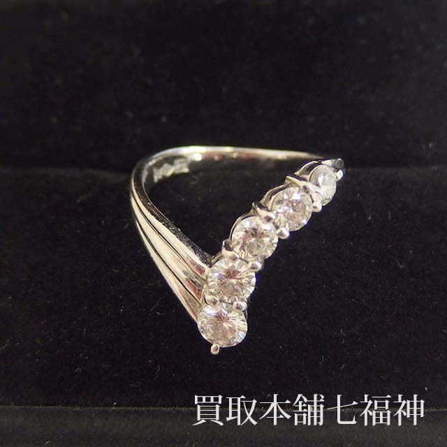 買取相場60,000～80,000円】Pt900 ダイヤモンドリング 1.00ct の買取