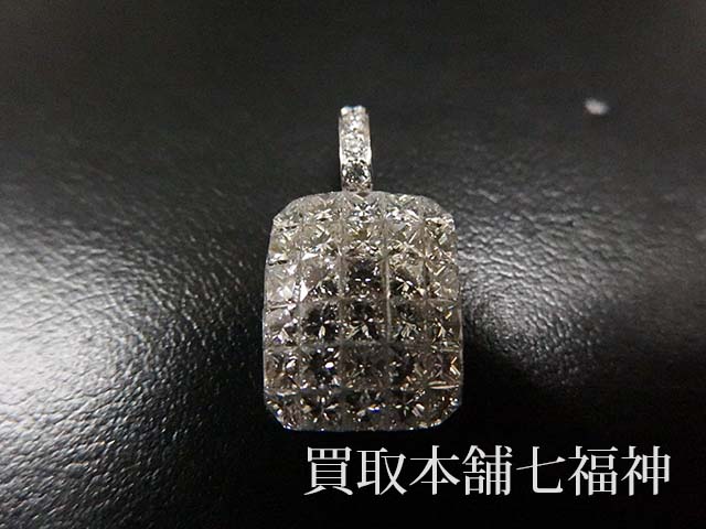 21924円 限定価格セール K18WG ミステリーセッティング ダイヤモンド パヴェネックレス