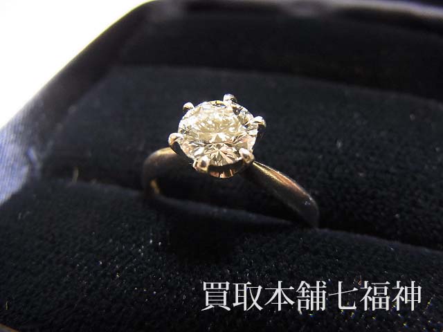 買取相場120,000～150,000円】Pt900 ダイヤモンド 0.708ct リングの買取事例 - 七福神ブログ