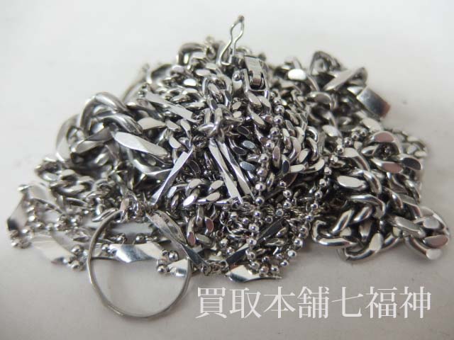 Pt850 プラチナアクセサリーまとめての買取事例 - 七福神ブログ