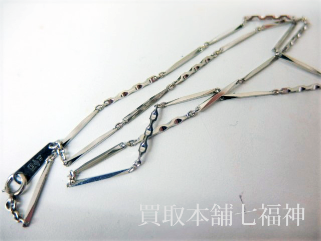 ネックレスPt900 切子 ネックレス 約43cm 約9.2g