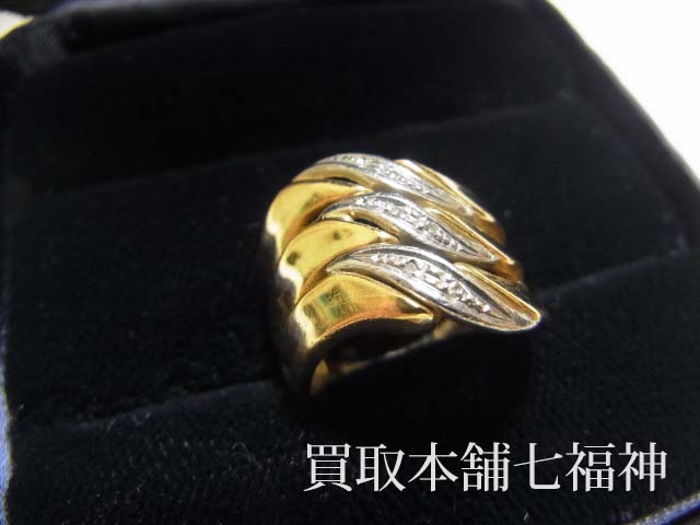 新発売の K18?Pt900 アクセサリー メレダイヤの指輪 Seiki Hin E Atai