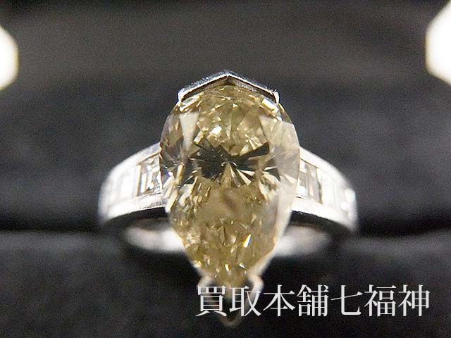 買取相場600,000～700,000円】Pt900 ブラウンダイヤモンド3.141ct