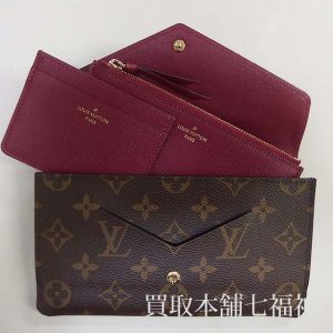 【Sランク】ヴィトン モノグラム ポルトフォイユジャンヌ フューシャ LOUIS VUITTON (ルイ・ヴィトン) モノグラム ポルトフォイユ