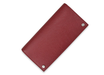 バレンシアガの赤い長財布