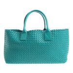 Bottega Veneta ボッテガ・ヴェネタ カバMM 緑 イントレチャート