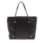 Bottega Veneta ボッテガ・ヴェネタ トートバッグ イントレチャート ブラック