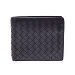 Bottega Veneta ボッテガ・ヴェネタ 二つ折財布 ブラック イントレチャート