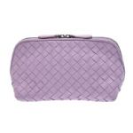 Bottega Veneta ボッテガ・ヴェネタ ポーチ イントレチャート ラムスキン パープル