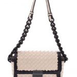 Bottega Veneta ボッテガ・ヴェネタ チェーンハンドバッグ アイボリー/ブラック