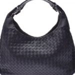 Bottega Veneta ボッテガ・ヴェネタ イントレチャート ネイビー レザー ハンドバッグ