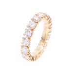 Cartier カルティエ フルエタニティリング ダイヤ2.74ct YG