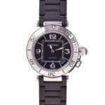 Cartier カルティエ パシャシータイマー SS ラバー W31077U2
