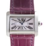 Cartier カルティエ ミニディヴァン SS シェル文字盤
