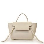 CELINE セリーヌ ベルトバッグ レザー オフホワイト ストラップ付