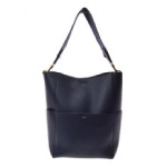 CELINE セリーヌ サングル バケット スエードカーフスキン 紺
