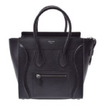 CELINE セリーヌ ラゲージ マイクロショッパー ブラック カーフ