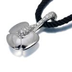 Chaumet ショーメ ネックレス ダイヤ K18WG/シルバー/コード