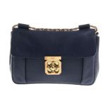 Chloe クロエ エルシー ショルダーバッグ レザー 青