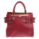 Chloe クロエ トートバッグ 赤 レザー