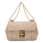 Chloe クロエ エルシー ショルダーバッグ レザー ベージュ