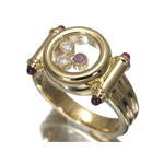 Chopard ショパール ハッピーダイヤモンド ルビー リング