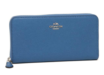 コーチの青色の財布