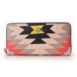 Coach コーチ ラウンドファスナー長財布 クロスグレイン レザー
