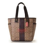Coach コーチ トートバッグ PVC ベージュ ダークブラウン F70074