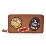 Coach コーチ Disney×Coach コレクション ラウンドファスナー長財布 茶 レザー F59340