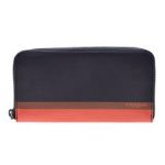 Coach コーチ ラウンドファスナー長財布 カーフ 紺 茶 オレンジ