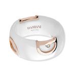 DAMIANI ダミアーニ Dアイコン・ホワイトセラミック×1Pダイヤモンドリング REF.20045777